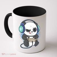 Cute Gaming Panda Video Game Computer Player Videogame PC Coffee Mug thumb 0