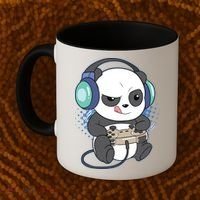Cute Gaming Panda Video Game Computer Player Videogame PC Coffee Mug thumb 2