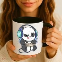 Cute Gaming Panda Video Game Computer Player Videogame PC Coffee Mug thumb 3