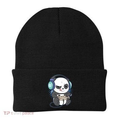 Cute Gaming Panda Video Game Computer Player Videogame PC Beanie
