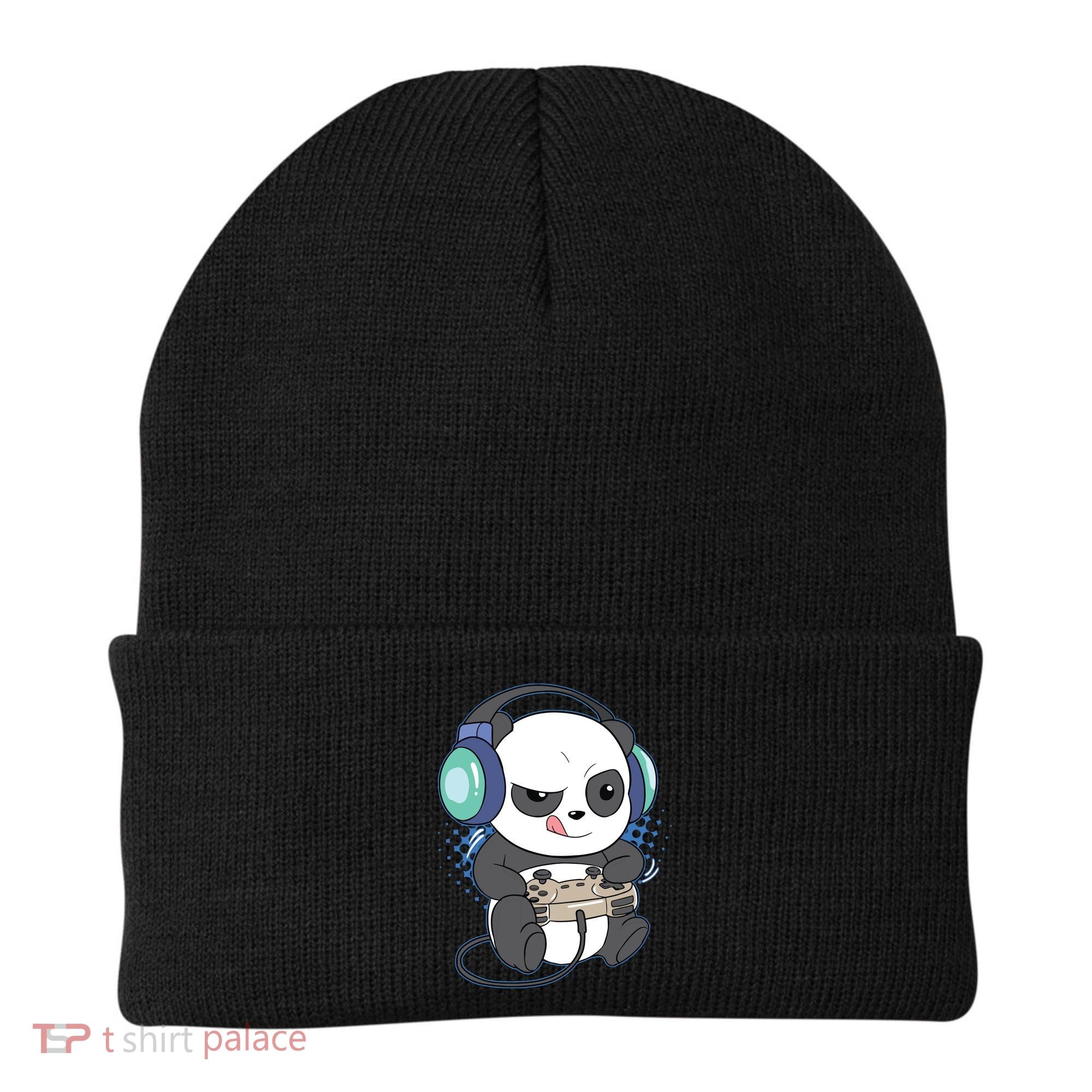 Cute Gaming Panda Video Game Computer Player Videogame PC Beanie