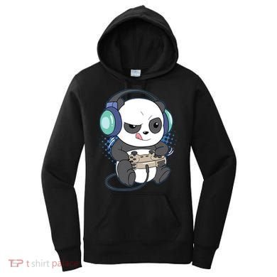 Cute Gaming Panda Video Game Computer Player Videogame PC Women's Hoodie
