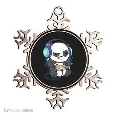 Cute Gaming Panda Video Game Computer Player Videogame PC Ornament