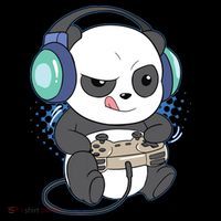 Cute Gaming Panda Video Game Computer Player Videogame PC Ornament thumb 1