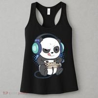 Cute Gaming Panda Video Game Computer Player Videogame PC Women's Tank Top thumb 3
