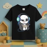 Cute Gaming Panda Video Game Computer Player Videogame PC Toddler T-Shirt thumb 3