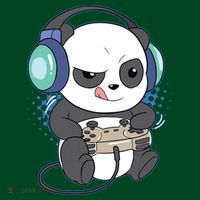Cute Gaming Panda Video Game Computer Player Videogame PC Long Sleeve Shirt thumb 2