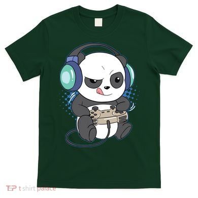 Cute Gaming Panda Video Game Computer Player Videogame PC T-Shirt