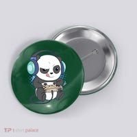 Cute Gaming Panda Video Game Computer Player Videogame PC Button thumb 0