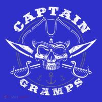 Captain Gramps Pirate Skull Funny Grandpa Grandparents Day Gift T-Shirt thumb 7
