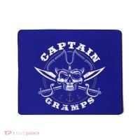 Captain Gramps Pirate Skull Funny Grandpa Grandparents Day Gift Mousepad thumb 0