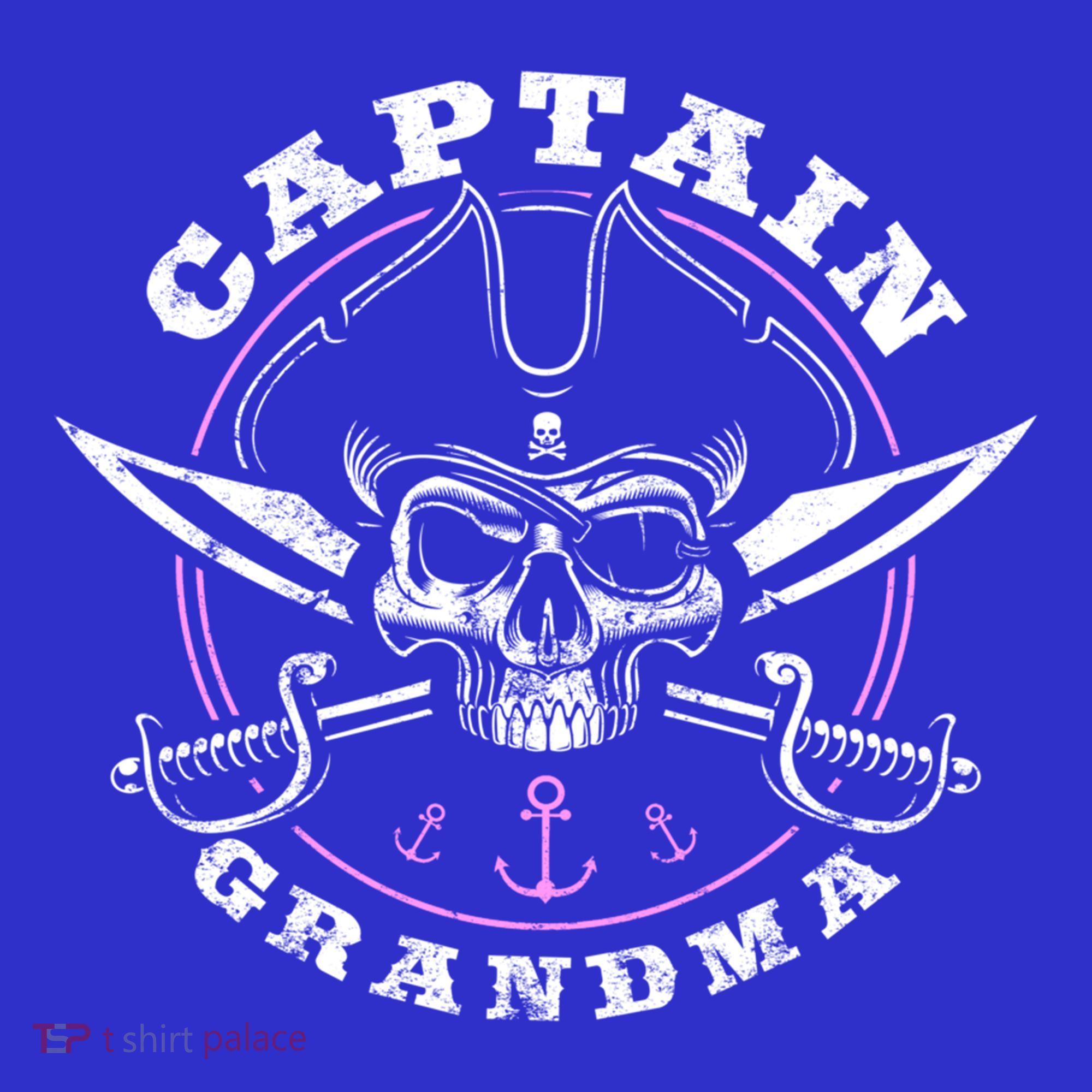 Captain Grandma Pirate Skull Funny Grandma Grandparents Day Gift Sweatshirt
