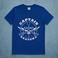 Captain Grandma Pirate Skull Funny Grandma Grandparents Day Gift T-Shirt thumb 5