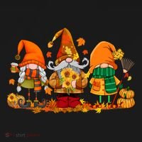 Cute Gnomes Pumpkin Fall Season Autumn Happy Thanksgiving Cute Gift Bucket Hat thumb 4
