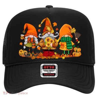 Cute Gnomes Pumpkin Fall Season Autumn Happy Thanksgiving Cute Gift Hat