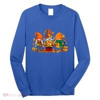 Cute Gnomes Pumpkin Fall Season Autumn Happy Thanksgiving Cute Gift Long Sleeve Shirt thumb 0