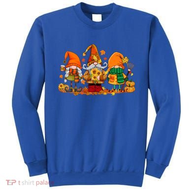 Cute Gnomes Pumpkin Fall Season Autumn Happy Thanksgiving Cute Gift Sweatshirt