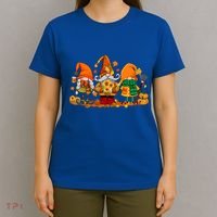 Cute Gnomes Pumpkin Fall Season Autumn Happy Thanksgiving Cute Gift T-Shirt thumb 4