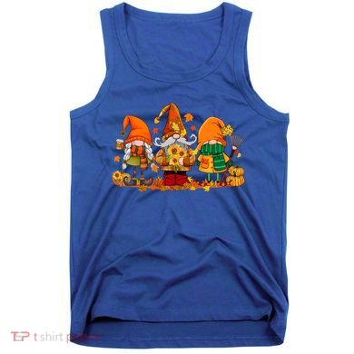 Cute Gnomes Pumpkin Fall Season Autumn Happy Thanksgiving Cute Gift Tank Top