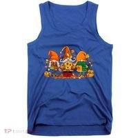 Cute Gnomes Pumpkin Fall Season Autumn Happy Thanksgiving Cute Gift Tank Top thumb 0