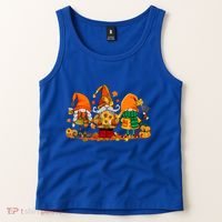 Cute Gnomes Pumpkin Fall Season Autumn Happy Thanksgiving Cute Gift Tank Top thumb 2