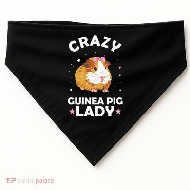 Crazy Guinea Pig Lady USA-Made Doggie Bandana
