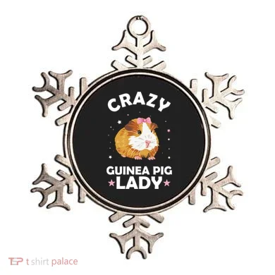 Crazy Guinea Pig Lady Ornament