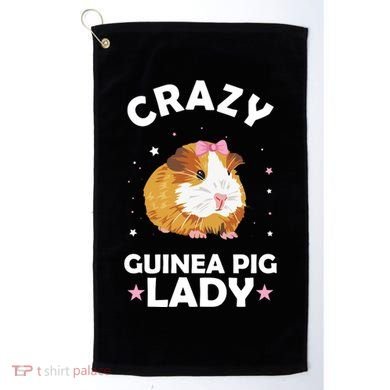 Crazy Guinea Pig Lady Golf Towel