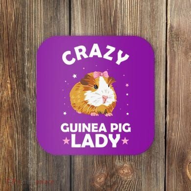 Crazy Guinea Pig Lady Coaster