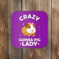 Crazy Guinea Pig Lady Coaster thumb 0