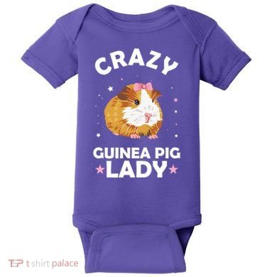 Crazy Guinea Pig Lady Baby Bodysuit