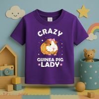Crazy Guinea Pig Lady Toddler T-Shirt thumb 3