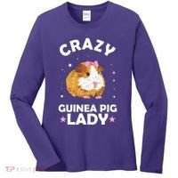 Crazy Guinea Pig Lady Women's Long Sleeve Shirt thumb 0