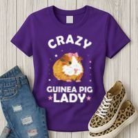 Crazy Guinea Pig Lady Women's T-Shirt thumb 3