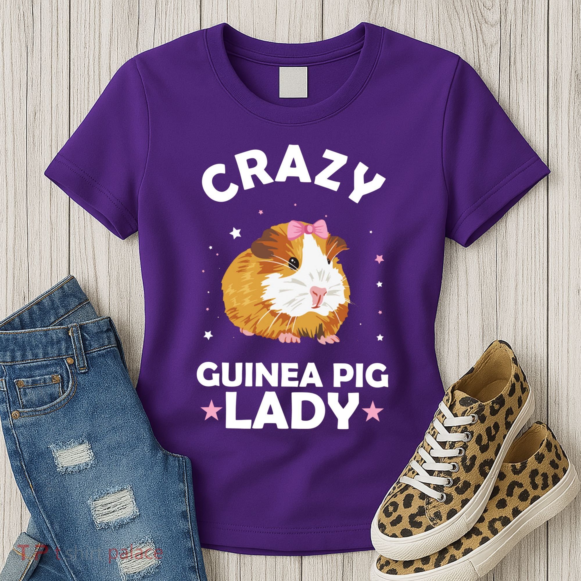 Crazy Guinea Pig Lady Women's T-Shirt