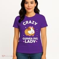Crazy Guinea Pig Lady Women's T-Shirt thumb 4