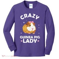 Crazy Guinea Pig Lady Kids Long Sleeve Shirt thumb 0