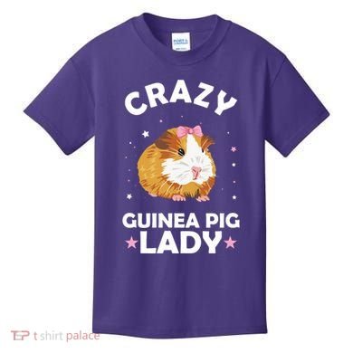 Crazy Guinea Pig Lady Kids T-Shirt