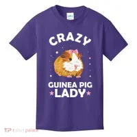 Crazy Guinea Pig Lady Kids T-Shirt thumb 0