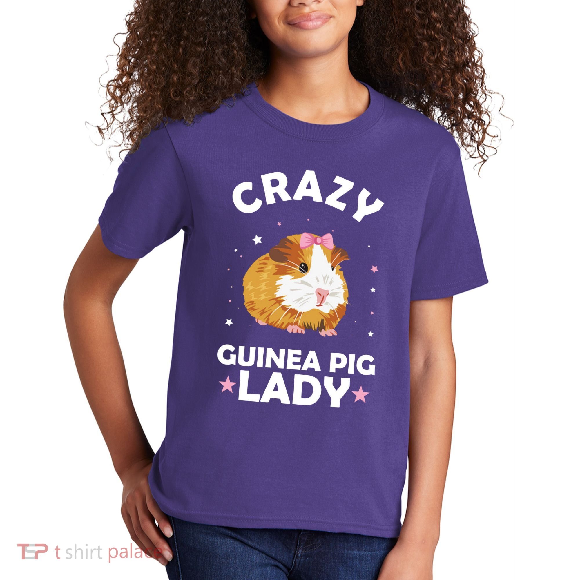 Crazy Guinea Pig Lady Kids T-Shirt