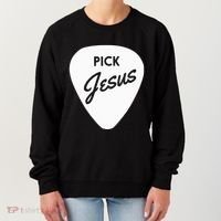 Christianis Guitar Pick Jesus Women's Sweatshirt thumb 0