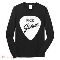 Christianis Guitar Pick Jesus Long Sleeve Shirt thumb 0