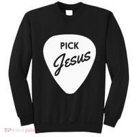 Christianis Guitar Pick Jesus Sweatshirt thumb 0