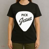 Christianis Guitar Pick Jesus T-Shirt thumb 4