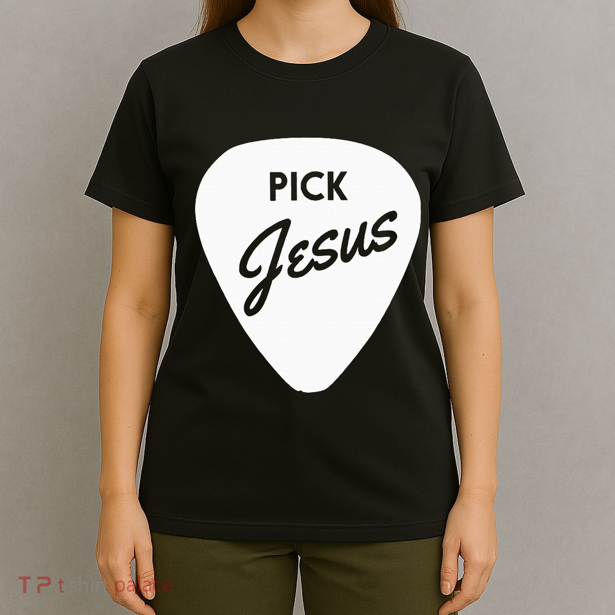 Christianis Guitar Pick Jesus T-Shirt
