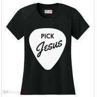 Christianis Guitar Pick Jesus Women's Cooling Performance Crew T-Shirt thumb 0