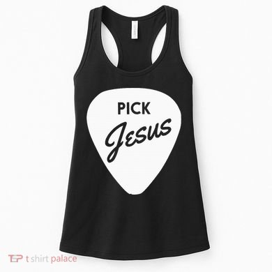 Christianis Guitar Pick Jesus Women's Tank Top