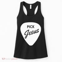 Christianis Guitar Pick Jesus Women's Tank Top thumb 0