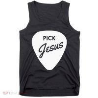 Christianis Guitar Pick Jesus Tank Top thumb 0