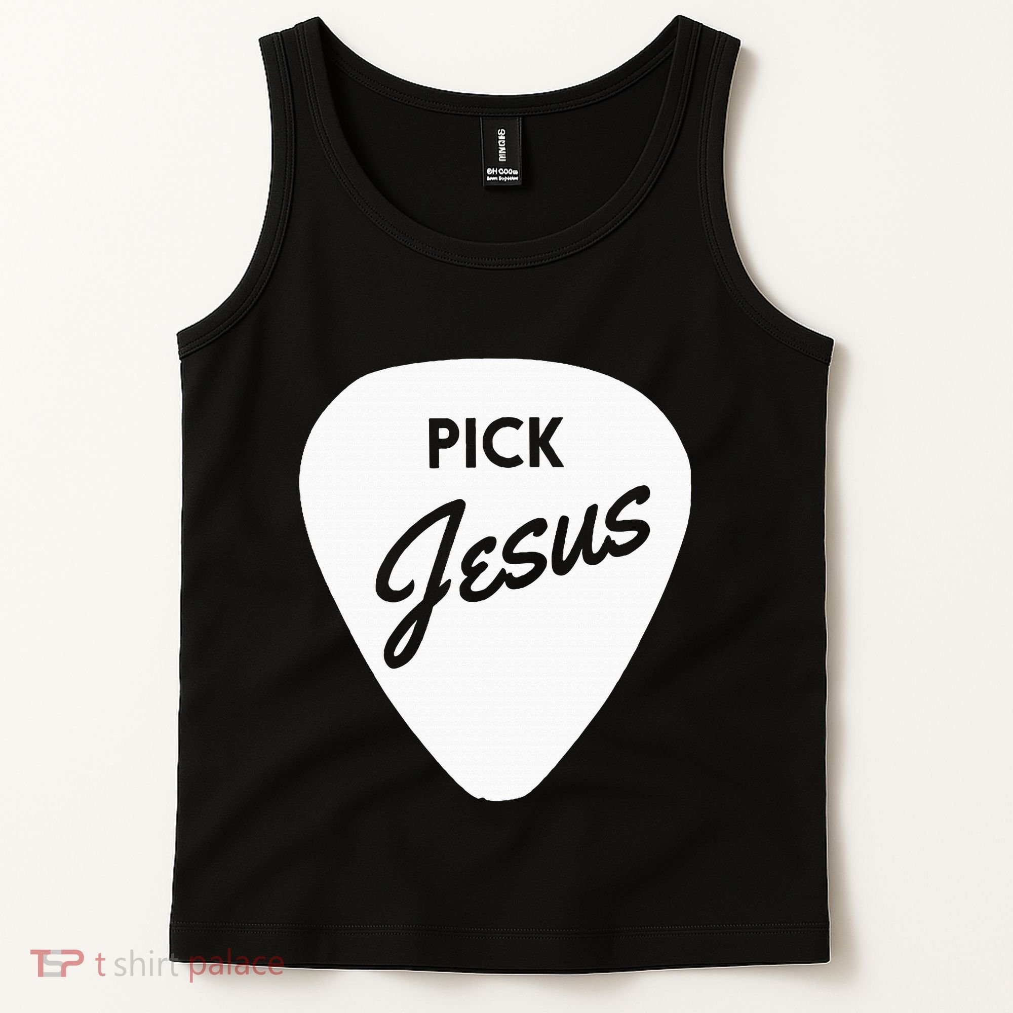 Christianis Guitar Pick Jesus Tank Top